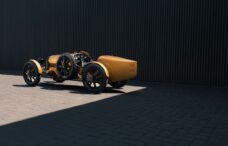 Bugatti Baby II Sanfran Gold Signature Commission rear three quarter