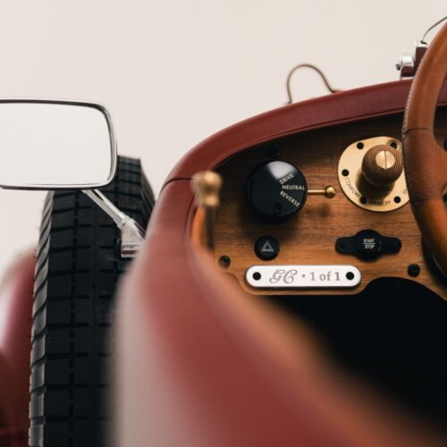 The George Cleverly dashboard and steering wheel