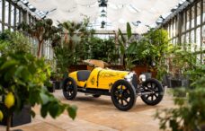 Three quarter front view of the Jascha Straub Bugatti Baby II